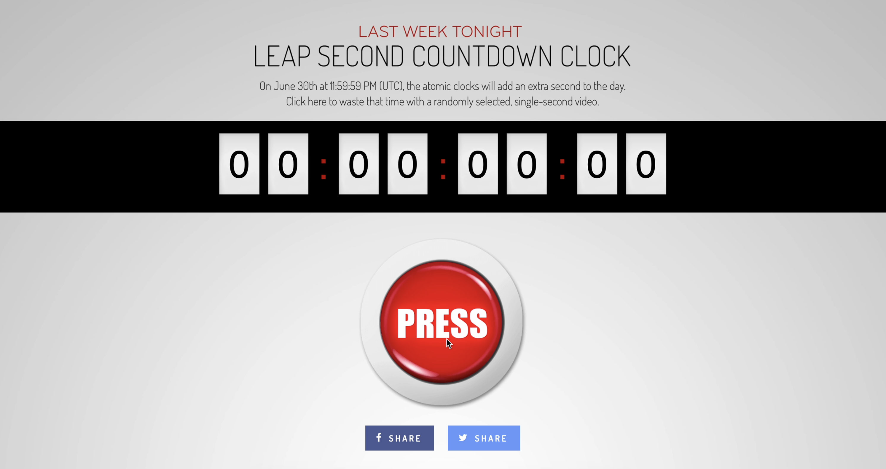 Leap Second Website still