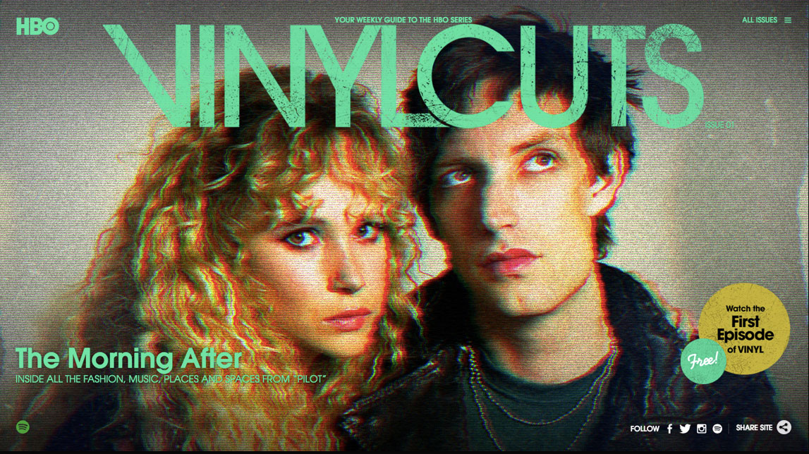 Vinyl Series Website still