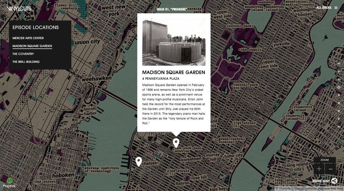 Vinyl Series Website still